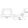 Picture of Bucket Seat, Black Vinyl