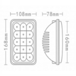 Picture of Rectangle LED Hi-Lo Beam Light, 3500 Lumens