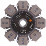 Picture of 13-3/4" Transmission Disc, 8 Pad, w/ 2" 18 Spline Hub - Reman