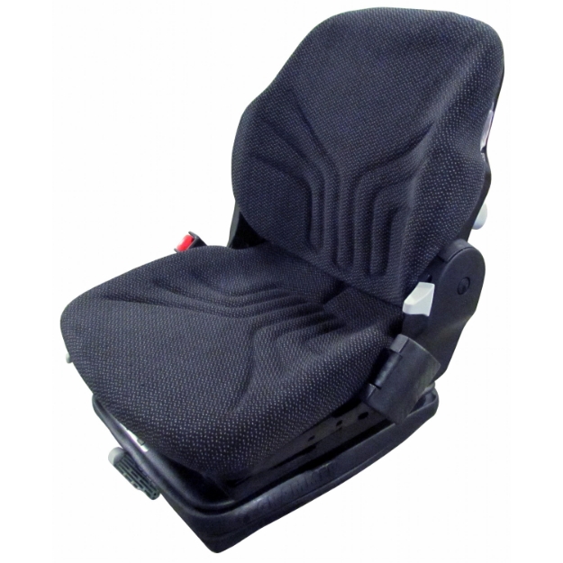 Picture of Grammer Mid Back Seat, Black & Gray Fabric w/ Mechanical Suspension