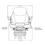 Picture of Grammer MSG95G/741 Mid Back Seat, Black & Gray Fabric w/ Air Suspension