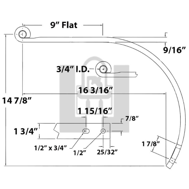 Picture of Exhaust Valve, 1.710" Head Diameter, 6.228" Length, 45 Degree