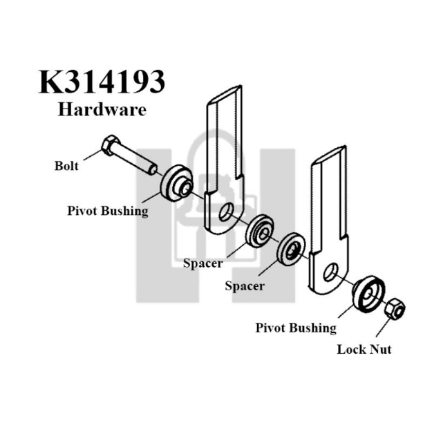 Picture of CFC Straw Claw Hardware Kit 8-Blade, Gleaner