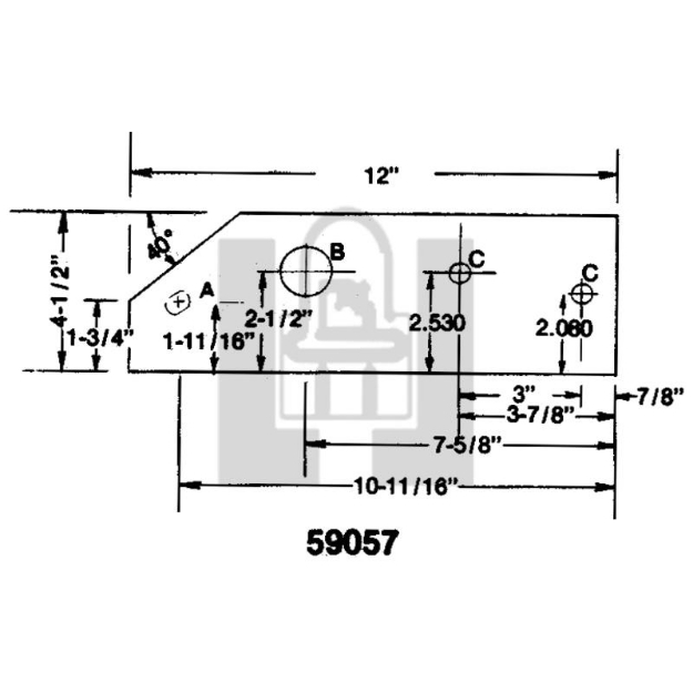 Picture of CIH LANDSIDE BACKPLATE