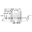 Picture of Plow share, 18" 5 bolt JD