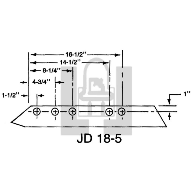 Picture of Plow share, 18" 5 bolt JD