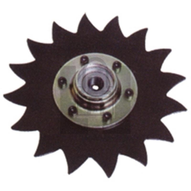 Picture of 8" notch disc with cap.RH