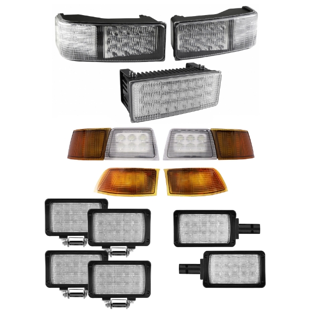 Picture of Complete LED Light Kit for Case IH MX Series Tractors w/ Horizontal Mid-Body Light