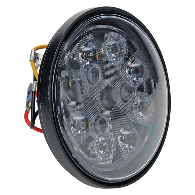 Picture of Tiger Lights Industrial 24W LED Sealed Round Work Light w/Red Tail Light