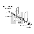 Picture of CFC Straw Claw Hardware Kit 8-Blade, Gleaner