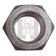 Picture of Pack Of 100 1/4" Nuts Zinc