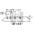 Picture of Plow share, 14" 4 bolt JD