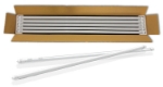 Picture of T8 LED Tube - up to 22W, 4ft, Milky or Clear lens - up to 2970 lumen. 2700 to 6500k. QTY 25 in a case.