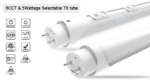 Picture of T8 LED Tube - up to 22W, 4ft, Milky or Clear lens - up to 2970 lumen. 2700 to 6500k. QTY 25 in a case.