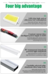 Picture of LED Moisture Proof Integrated 4' Tube. 5000lm, 6500k. Milky or clear cover. QTY 20 in a case.
