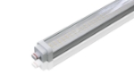 Picture of LED Moisture Proof Integrated 4' Tube. 5000lm, 6500k. Milky or clear cover. QTY 20 in a case.
