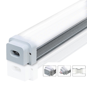 Picture of LED Moisture Proof Integrated Tube. 4'  MILKY Cover, 5000lm, 6500k. QTY 20 in a case. 