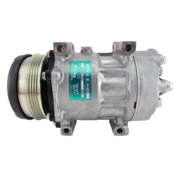 Picture of Genuine Sanden SD7H15 Compressor, w/ 4 Groove Clutch - New