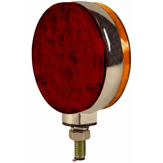 Picture of Red & Amber Double Sided Fender & Cab LED Warning Light, 1000 Lumens
