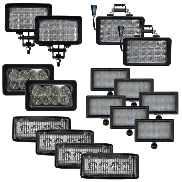Picture of Complete Flood Beam LED Light Kit for John Deere 8000 Series Tractors - (Pkg. of 16)