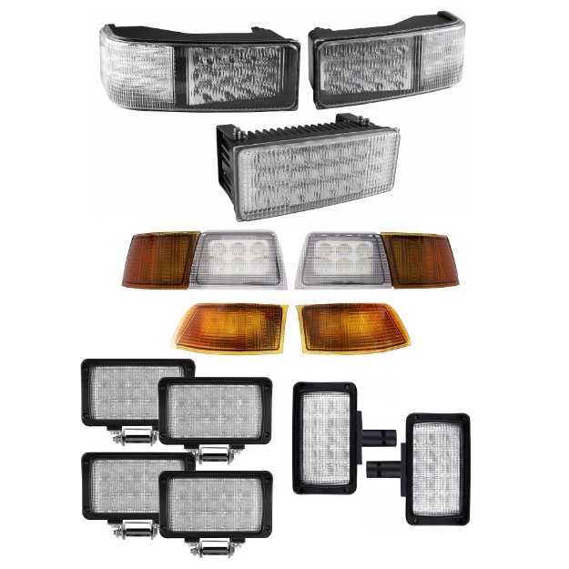Picture of Complete LED Light Kit for Case IH MX Series Tractors w/ Vertical Mid-Body Light