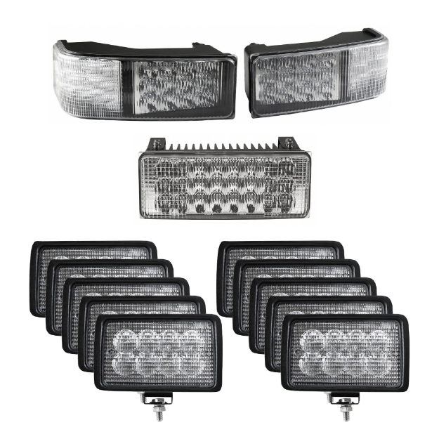 Picture of Complete LED Flood Beam Light Kit for Case IH STX Tractors - (Pkg. of 13)