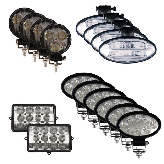 Picture of LED Flood Beam Light Kit for John Deere Combines - (Pkg. of 16)
