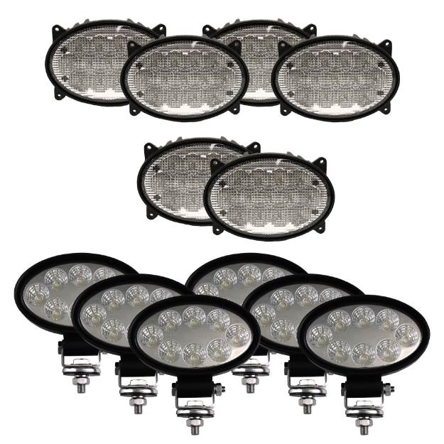 Picture of Complete Flood Beam LED Light Kit for Case IH Combines - (Pkg. of 12)