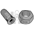 Picture of HCC 1" LONG BOLT& NUT 25pck