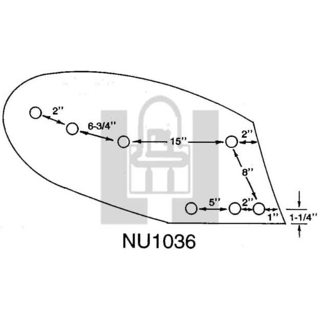 Picture of Moldboard to fit John Deere 16" NU bottoms.