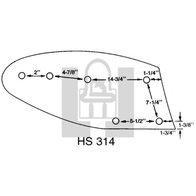 Picture of Moldboard to fit John Deere 14" HS bottoms.