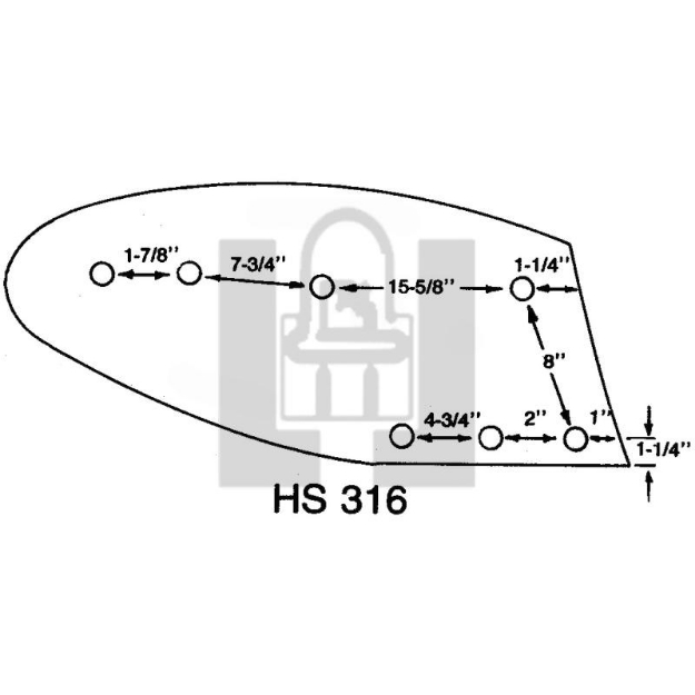 Picture of 16'' Poly MOLDBOARD for JD
