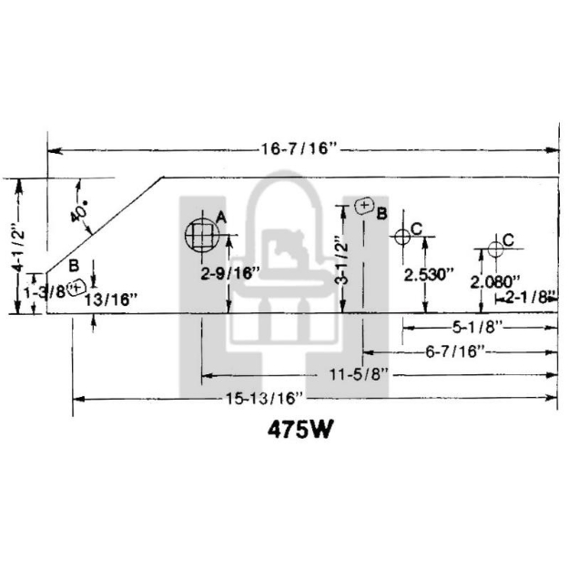 Picture of Landside for Massey Ferguson, inner plate.