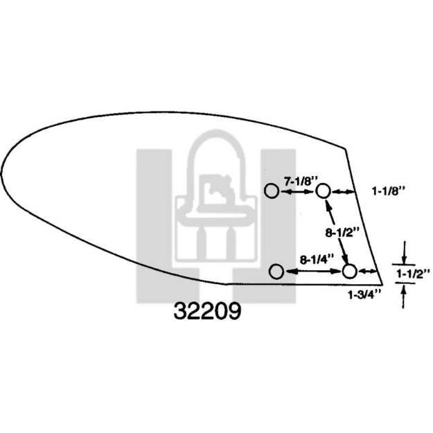 Picture of Moldboard to fit John Deere Metric botto