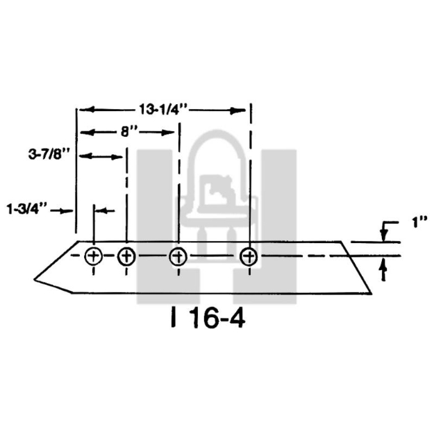 Picture of 14" 4 Bolt CIH Plow Share 
