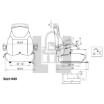 Picture of High Back Seat, Yellow