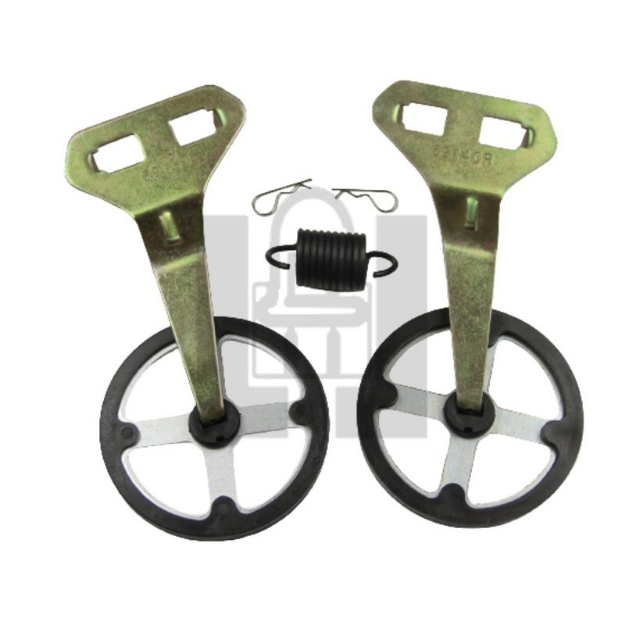 Picture of Rotating Scraper kit with poly coated scrapers.