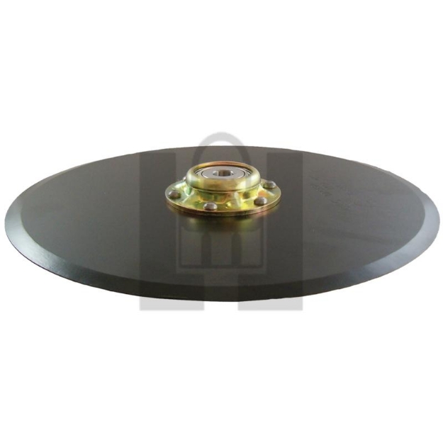 Picture of Seed Disc Opener assembly for Great plains. 13.5" x 4 mm thick blade.