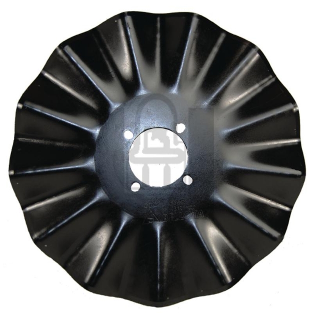 Picture of 22" 13 wave, 1" cut to fit 4 bolt, Great Plains, Yetter, and others.