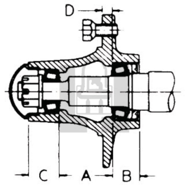 Picture of 4 BOLT AG HUB 280510
