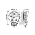 Picture of 4.33'' 18W Epistar 1320lm Work Light