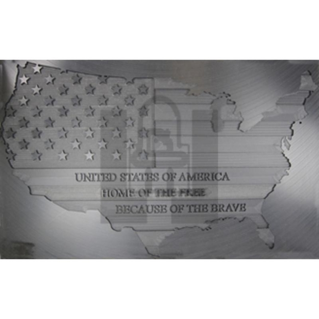 Picture of Routered USA sign.