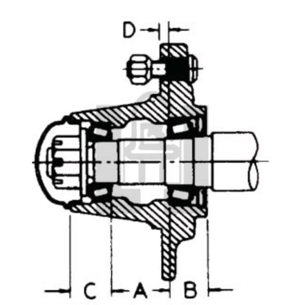 Picture of 5 Bolt Hub Assembly 2805
