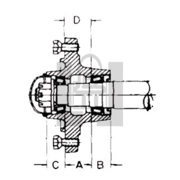 Picture of 6 Bolt Hub Assembly 2805